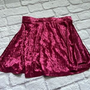 Forever 21 velvet skirt Maroon